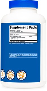 Foto 5 | Suplemento Nutricost De Extracto De Hierba De Cabra En Celo, 600 Mg, 180 Cápsulas - Venta Internacional.