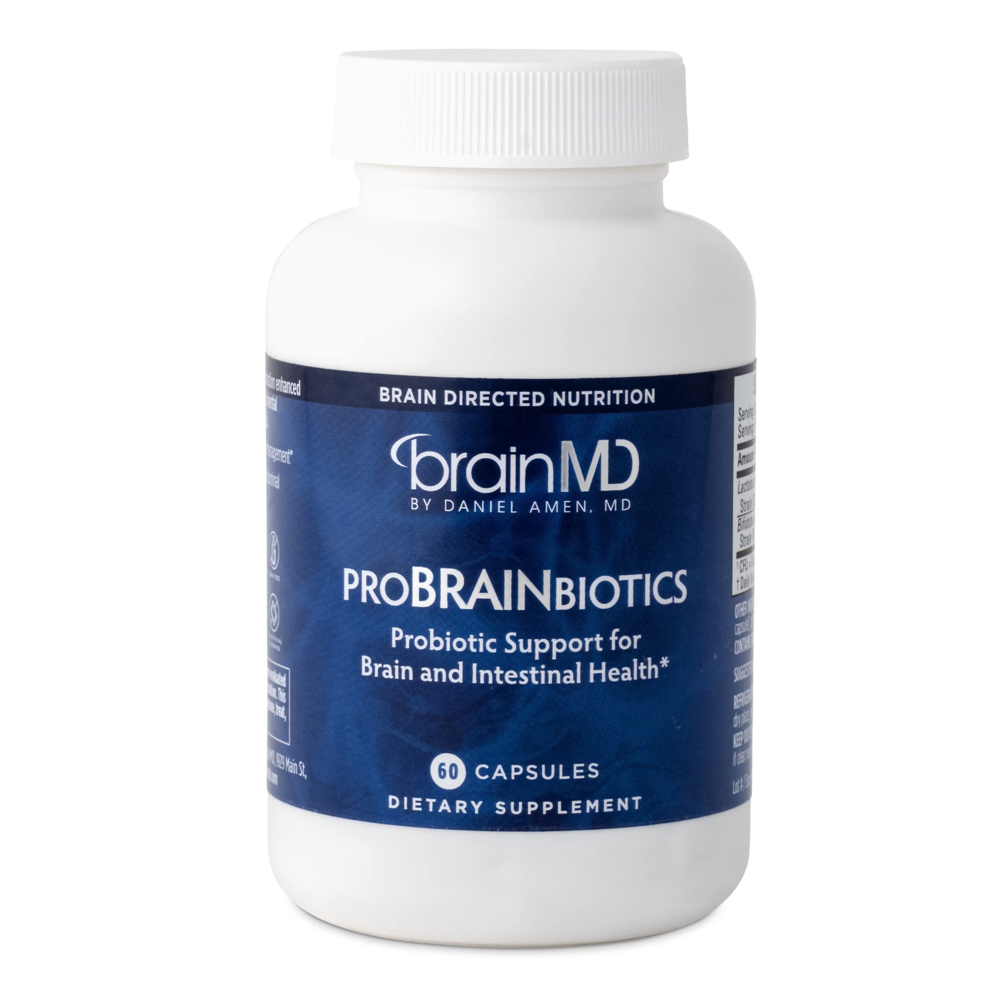 Foto 2 pulgar | Suplemento Brainmd Dr. Amen Probrainbiotics 3b Cfu 60 Cápsulas - Venta Internacional.