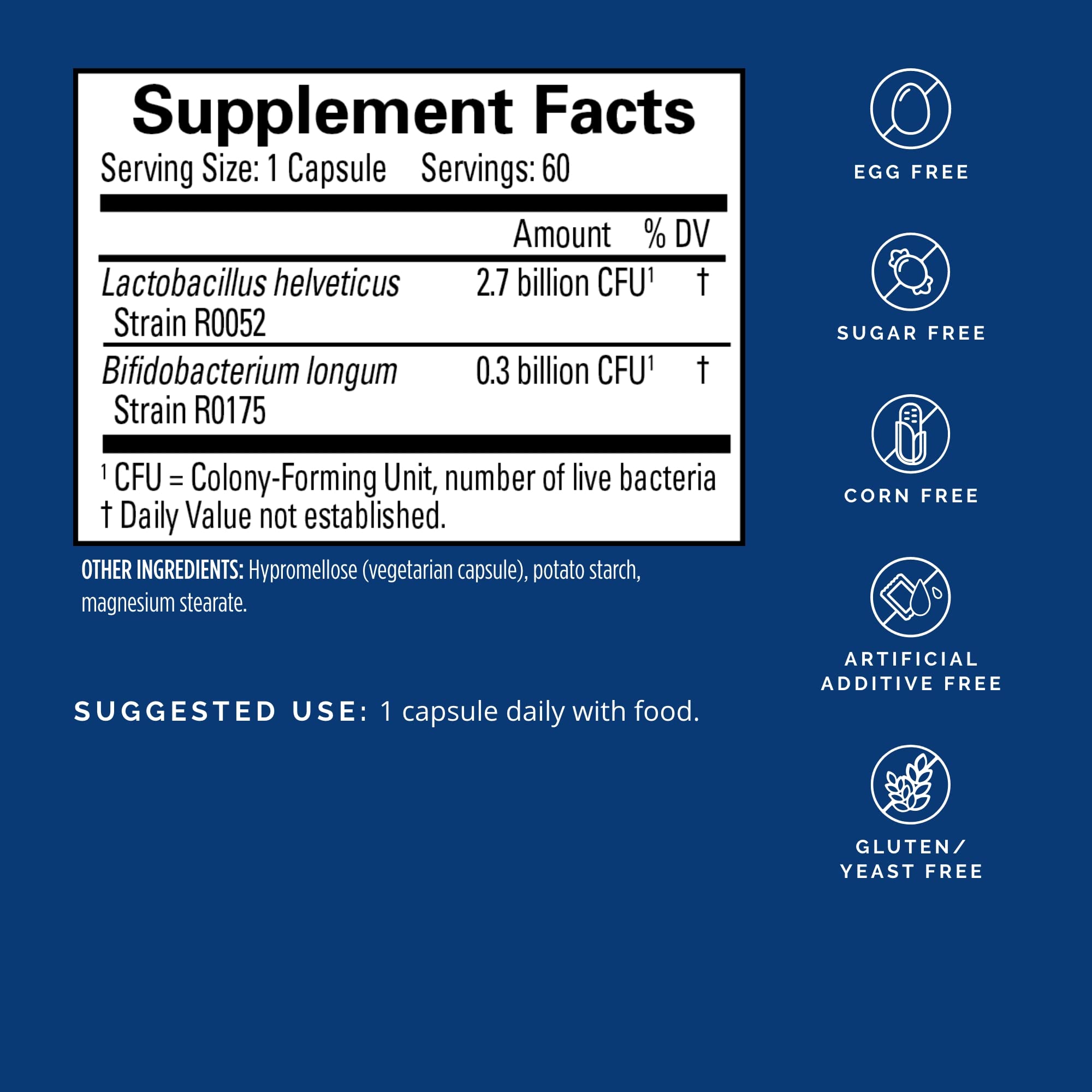 Foto 3 pulgar | Suplemento Brainmd Dr. Amen Probrainbiotics 3b Cfu 60 Cápsulas - Venta Internacional.