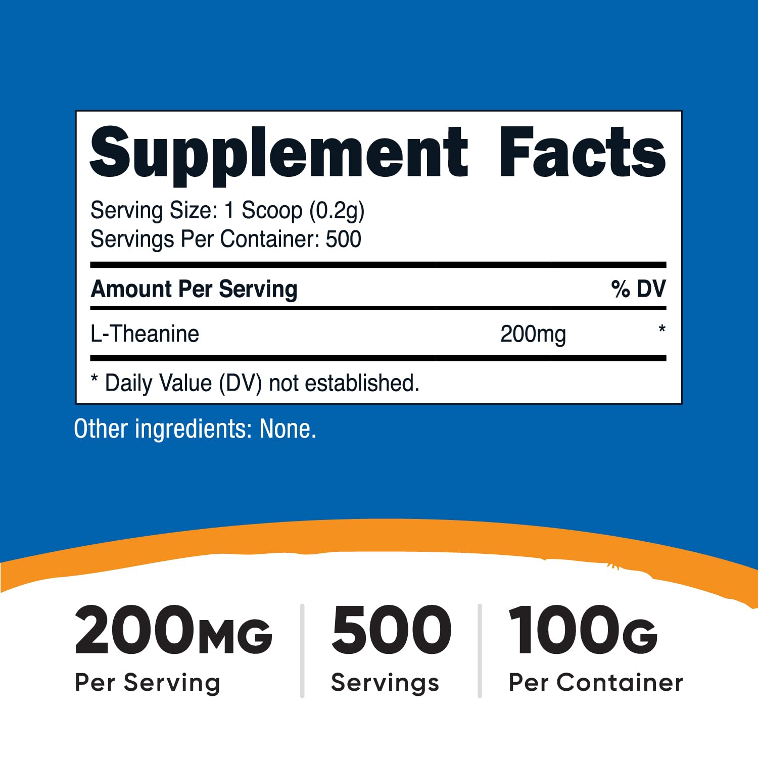 Foto 3 pulgar | Suplemento Nutricost De L-teanina En Polvo, 100 G, Sin Gluten Y Sin Ogm - Venta Internacional.