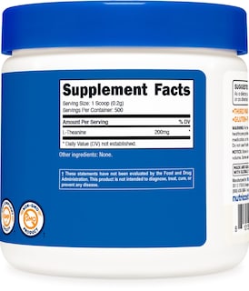 Foto 5 | Suplemento Nutricost De L-teanina En Polvo, 100 G, Sin Gluten Y Sin Ogm - Venta Internacional.