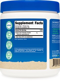 Foto 4 | Saw Palmetto En Polvo Nutricost Organic 227 G, Certificado Por El Usda - Venta Internacional.