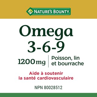 Foto 3 | Suplemento Nature's Bounty Omega-3-6-9 1200 Mg 200 Cápsulas Blandas - Venta Internacional.