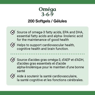 Foto 4 | Suplemento Nature's Bounty Omega-3-6-9 1200 Mg 200 Cápsulas Blandas - Venta Internacional.