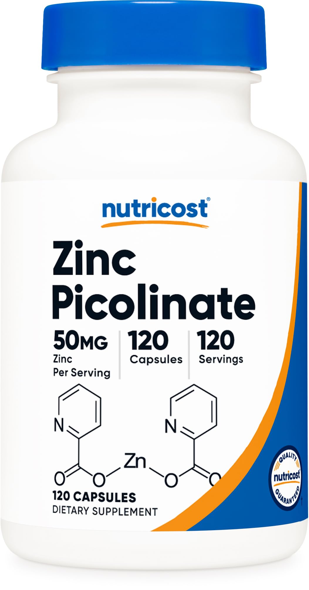 Foto 2 pulgar | Suplemento Nutricost Picolinato De Zinc 50 Mg 120 Cápsulas - Venta Internacional.