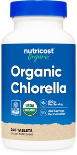 Foto 1 | Suplemento Nutricost Chlorella Orgánica 500 Mg 240 Tabletas - Venta Internacional.
