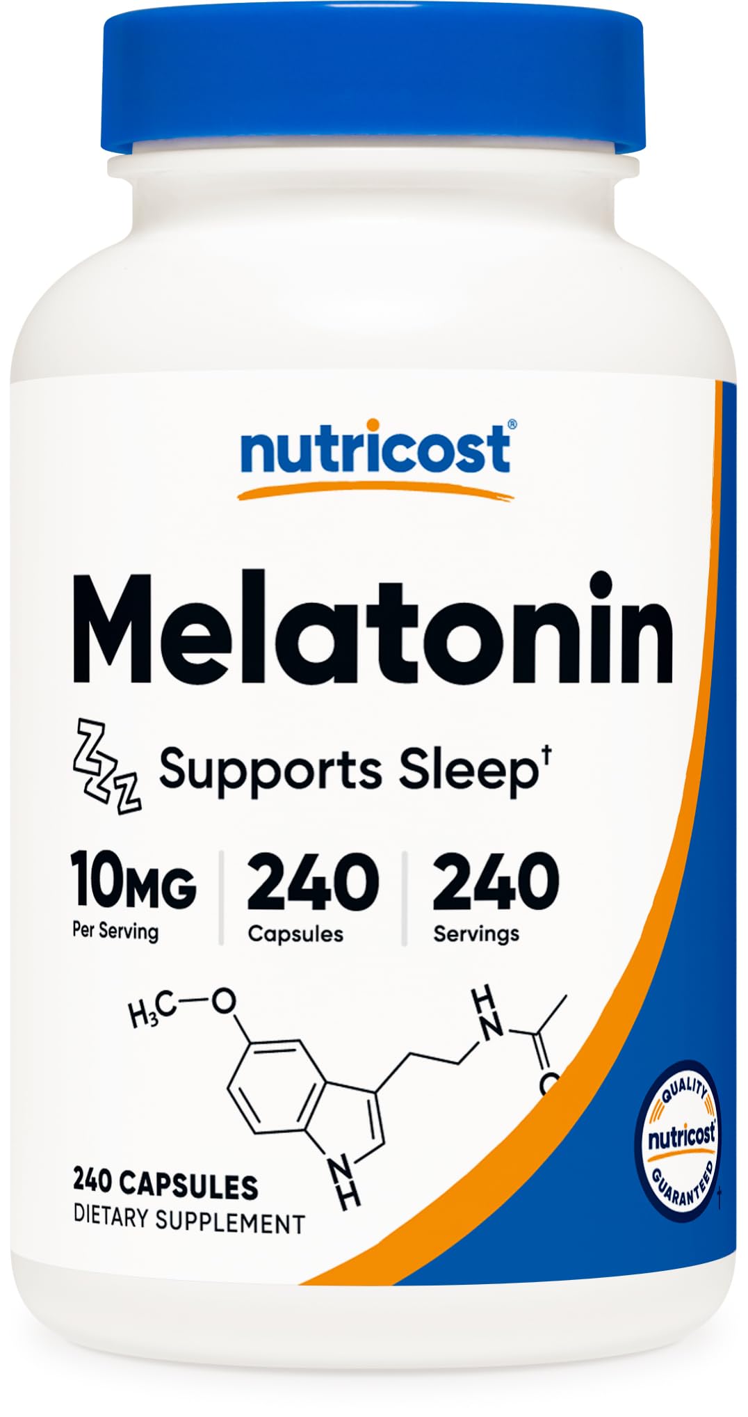 Foto 2 pulgar | Suplemento Nutricost Melatonin 10 Mg 240 Cápsulas - Venta Internacional.