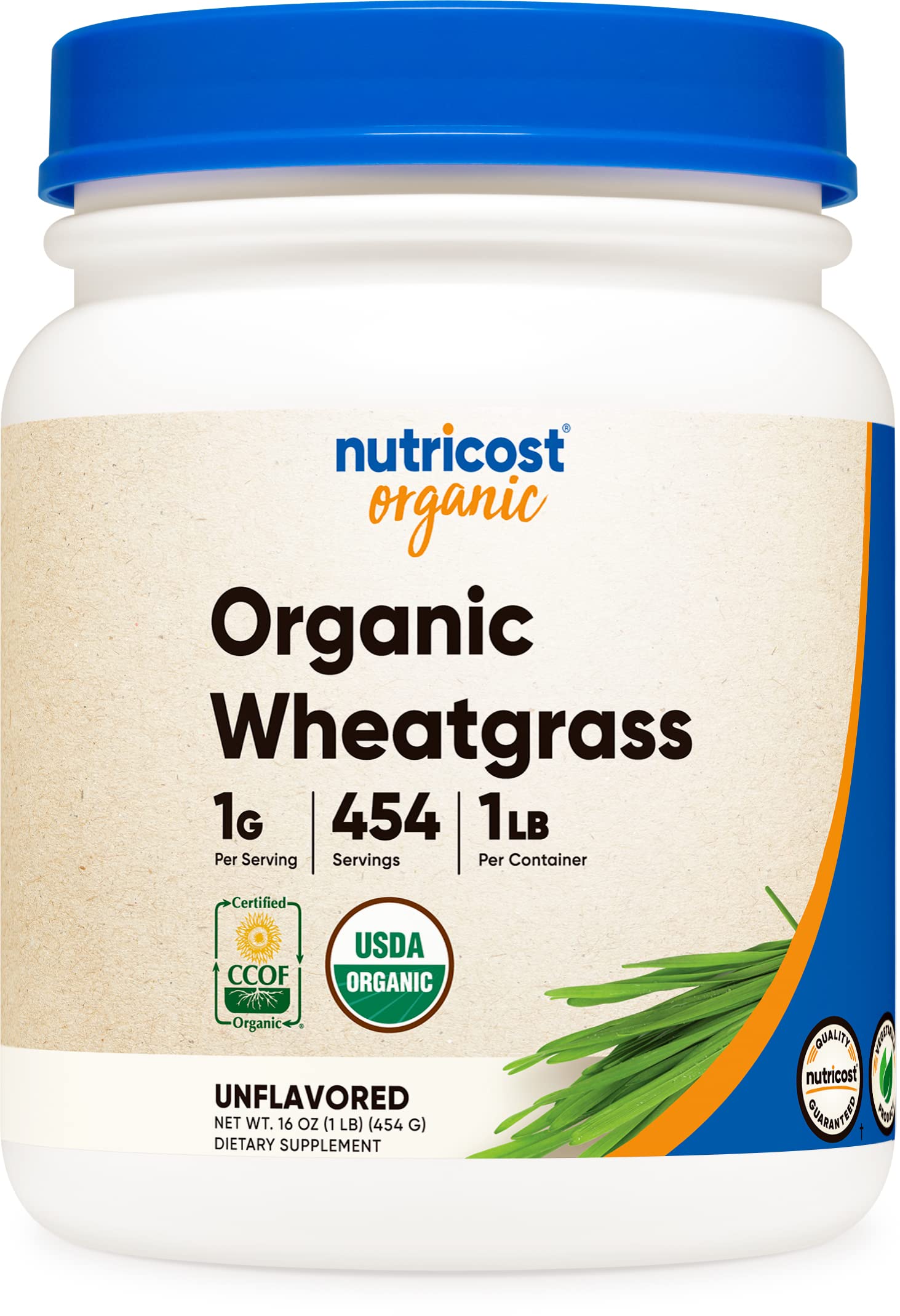 Foto 1 | Hierba De Trigo Orgánica En Polvo Nutricost 454 G, Superalimento Sin Transgénicos - Venta Internacional.