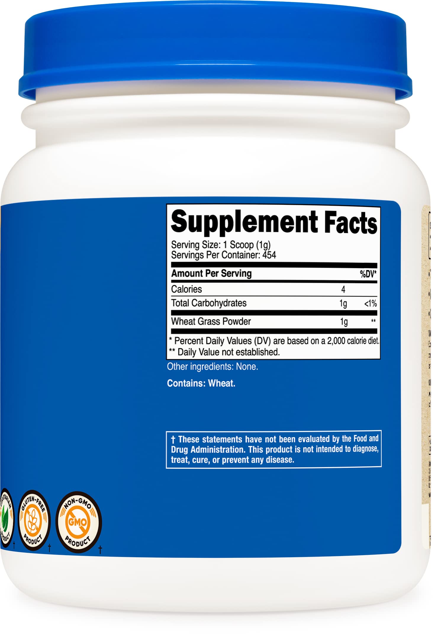 Foto 5 pulgar | Hierba De Trigo Orgánica En Polvo Nutricost 454 G, Superalimento Sin Transgénicos - Venta Internacional.