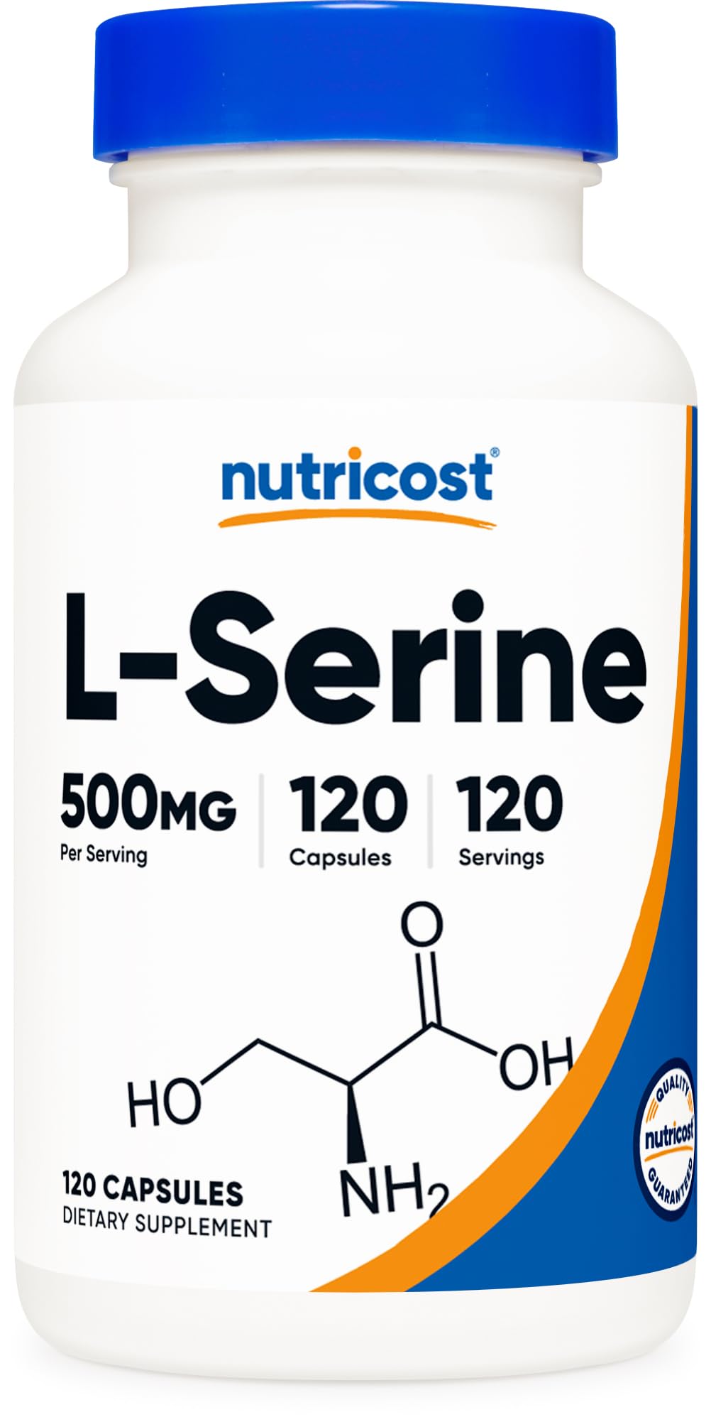 Foto 2 pulgar | Suplemento Nutricost L-serina 500 Mg 120 Cápsulas Vegetariano - Venta Internacional.