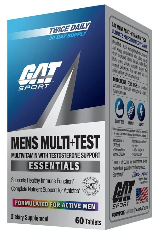 Foto 2 | Suplemento Gat Sport Multi + Test Para Hombre, 60 Comprimidos - Venta Internacional.