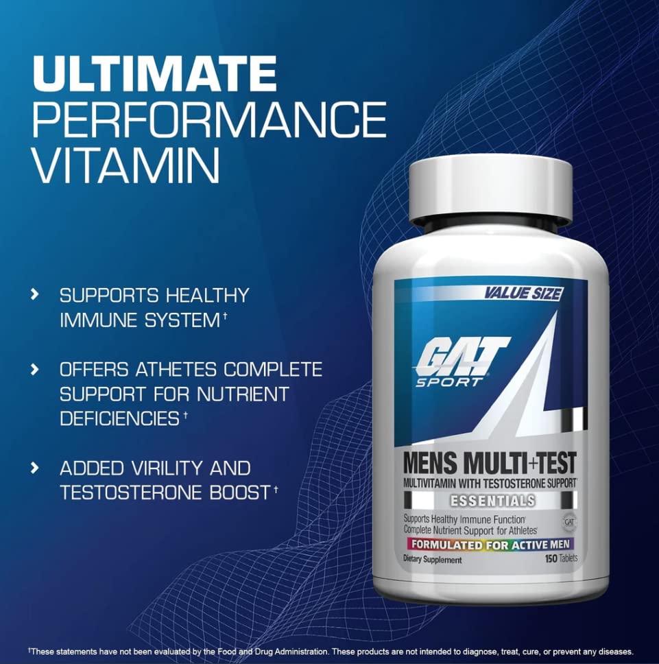 Foto 4 pulgar | Suplemento Gat Sport Multi + Test Para Hombre, 60 Comprimidos - Venta Internacional.