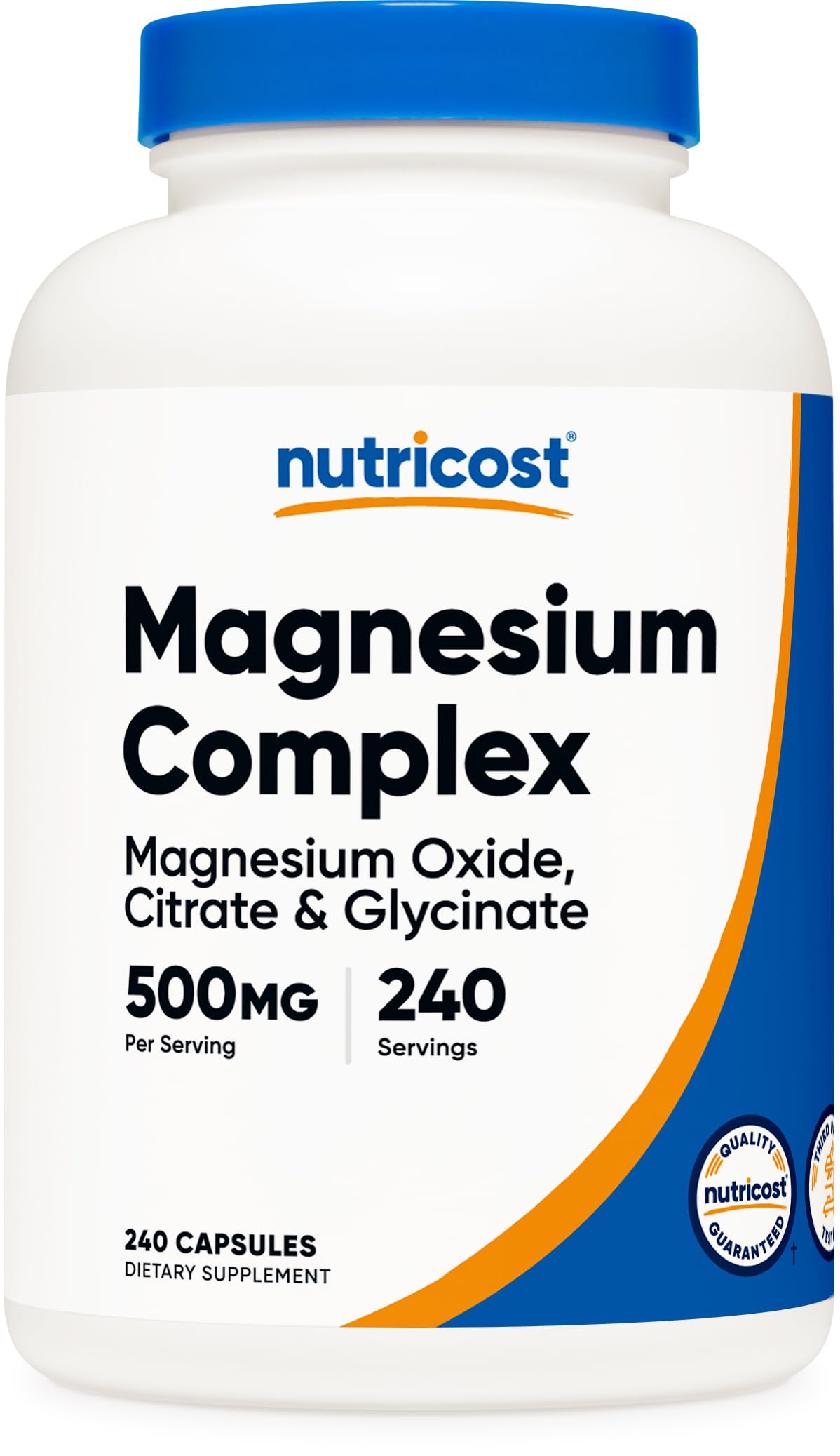 Foto 2 pulgar | Suplemento Nutricost Magnesium Complex 500 Mg 240 Cápsulas - Venta Internacional.