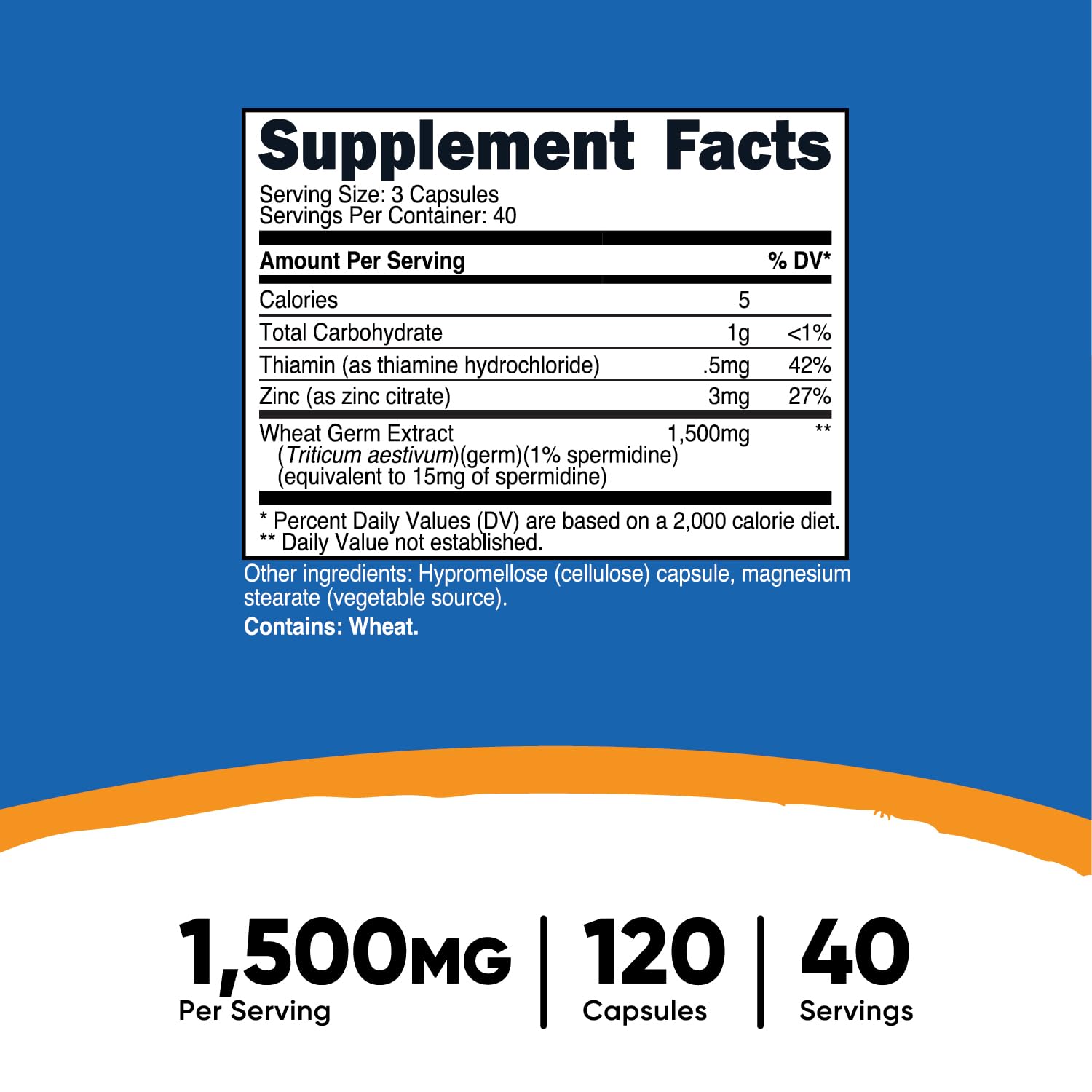 Foto 3 pulgar | Suplemento Nutricost De Espermidina: Extracto De Germen De Trigo, 1500 Mg - Venta Internacional.
