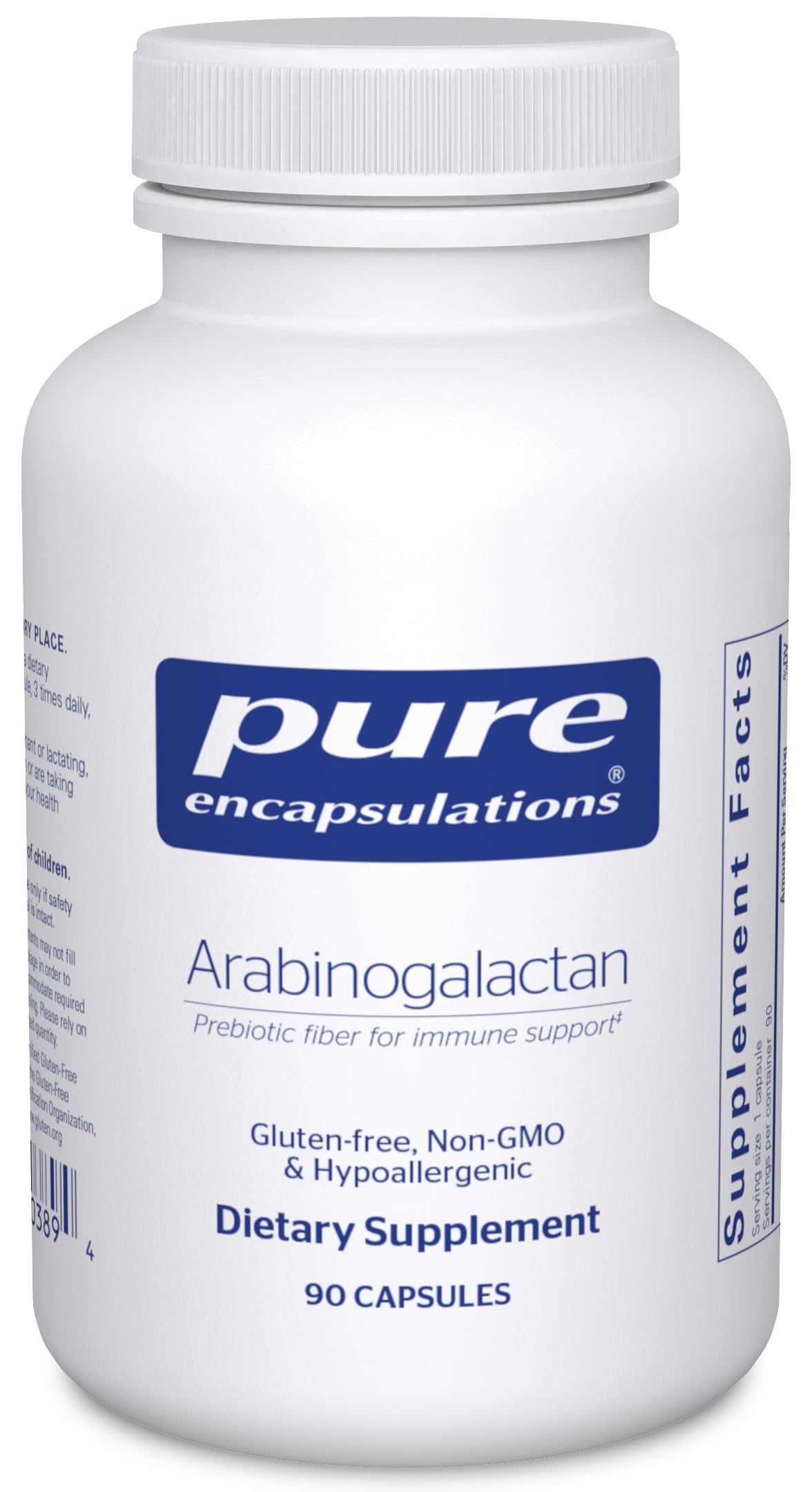Foto 2 pulgar | Suplemento Pure Encapsulations Arabinogalactan 90 Cápsulas - Venta Internacional.