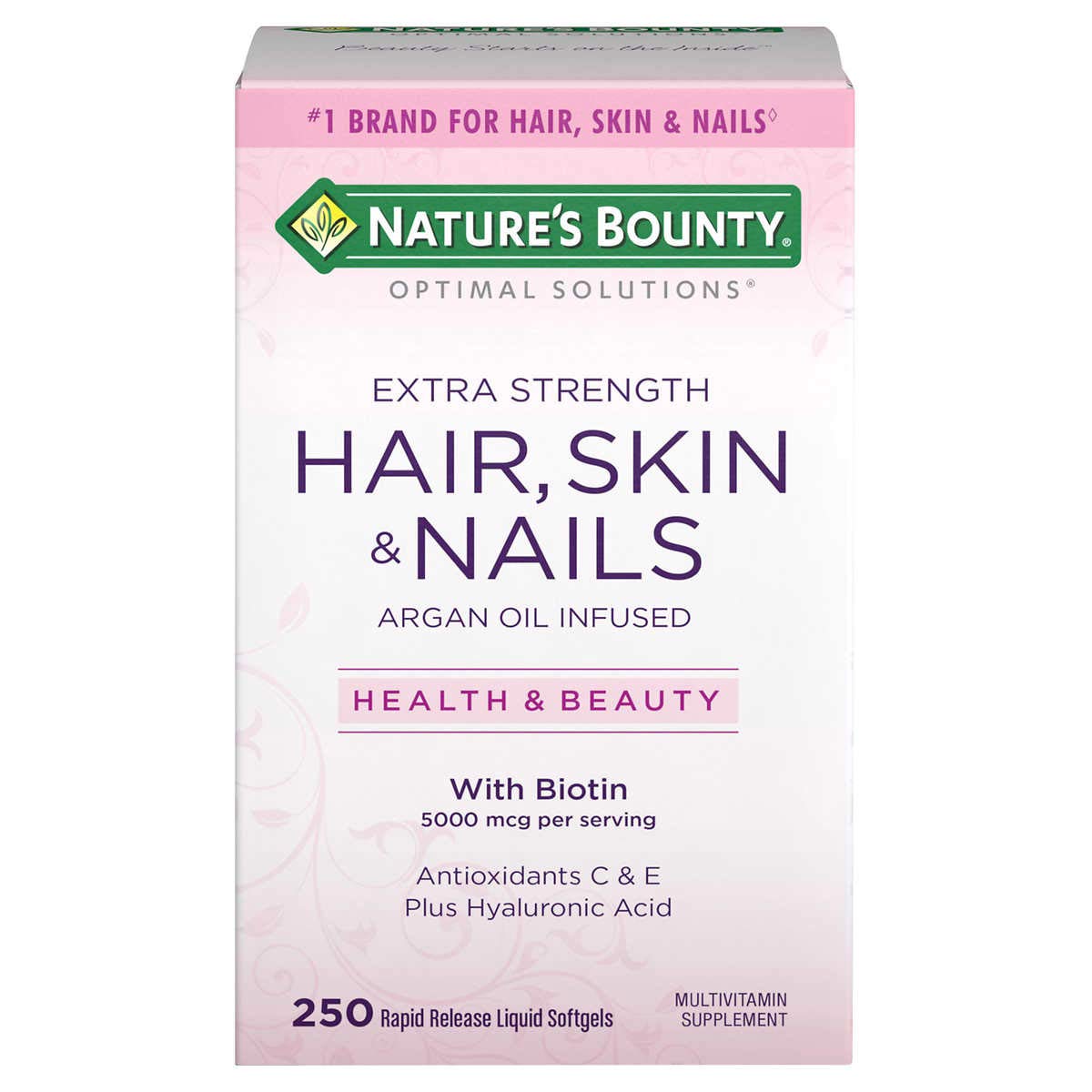 Foto 2 pulgar | Suplemento De Biotina Nature's Bounty Para Cabello, Piel Y Uñas: 5000 Mcg - Venta Internacional.