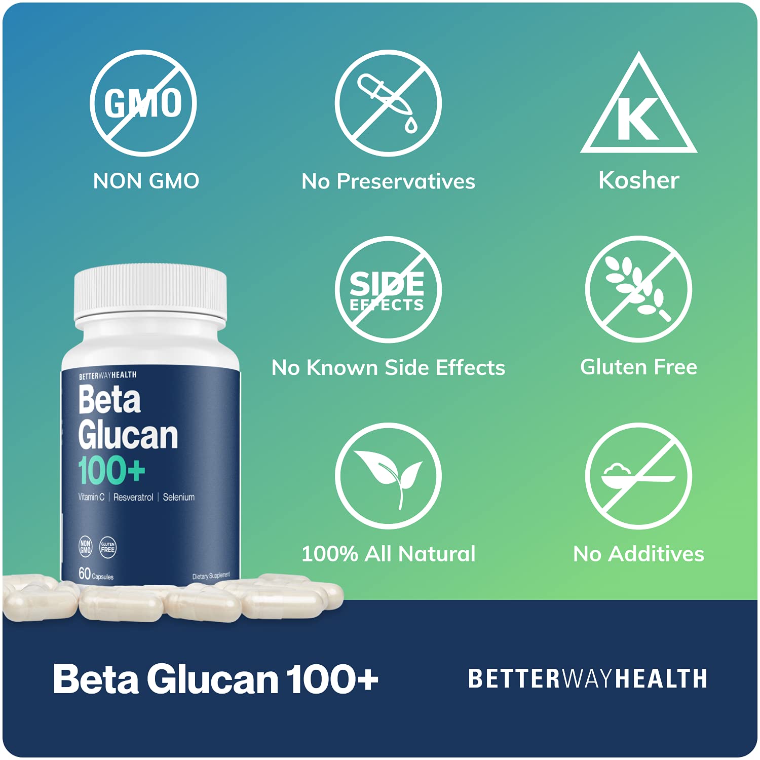Foto 3 pulgar | Suplemento Better Way Health Advanced Immune Support 60 Cápsulas - Venta Internacional.