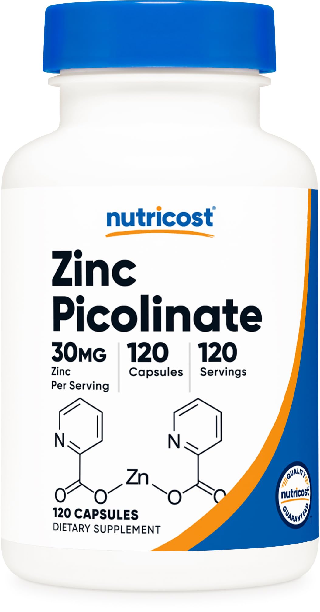 Foto 1 | Suplemento Nutricost Picolinato De Zinc 30 Mg 120 Cápsulas - Venta Internacional.