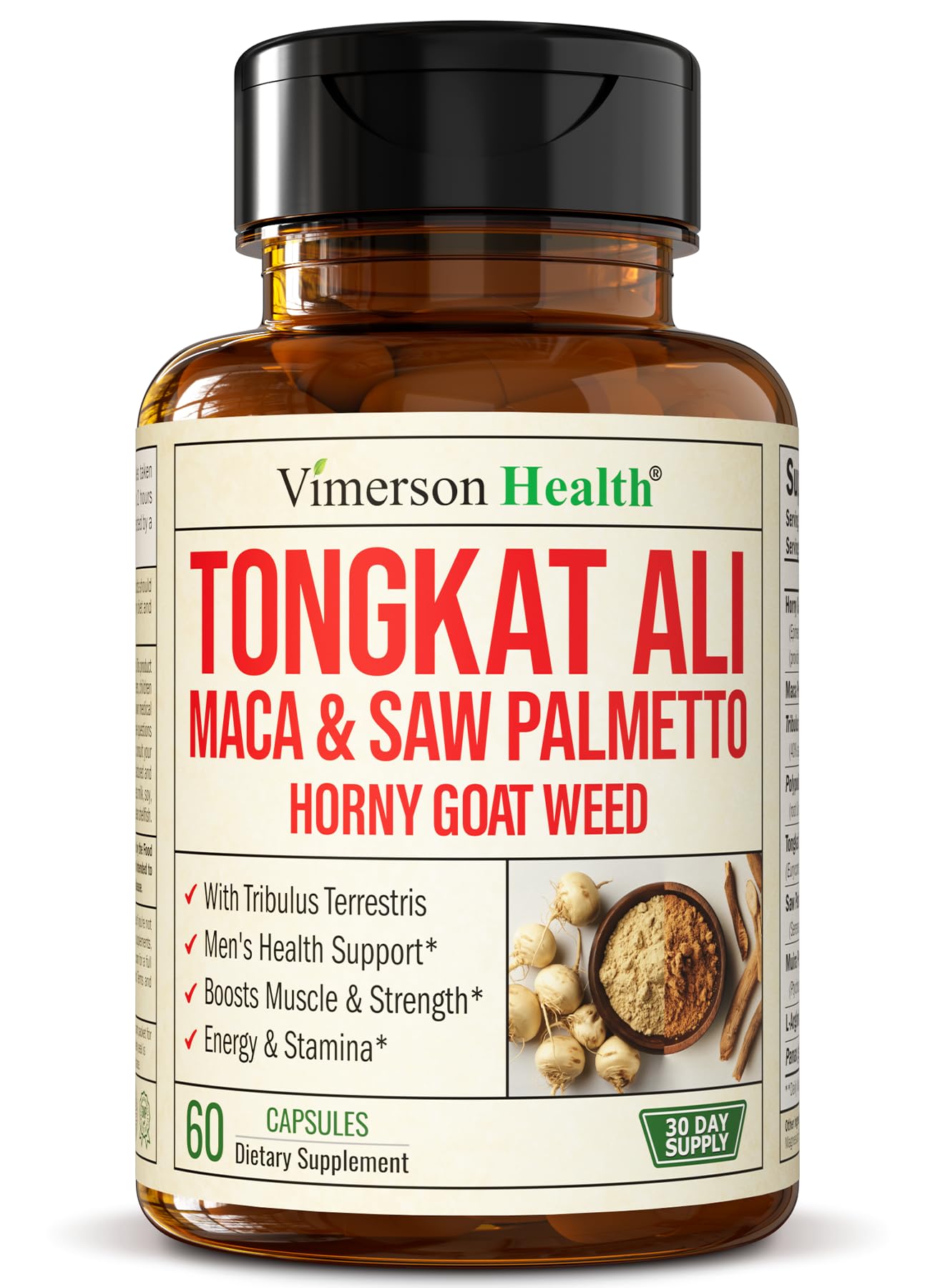 Foto 2 pulgar | Suplemento Vimerson Health Tongkat Ali Testosterone Men 60c - Venta Internacional.