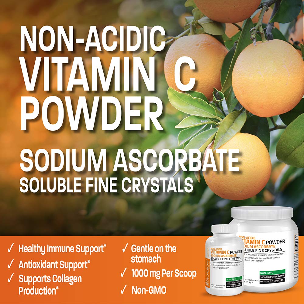Foto 4 pulgar | Vitamina C En Polvo, Ascorbato De Sodio Bronson, 454 G - Venta Internacional.