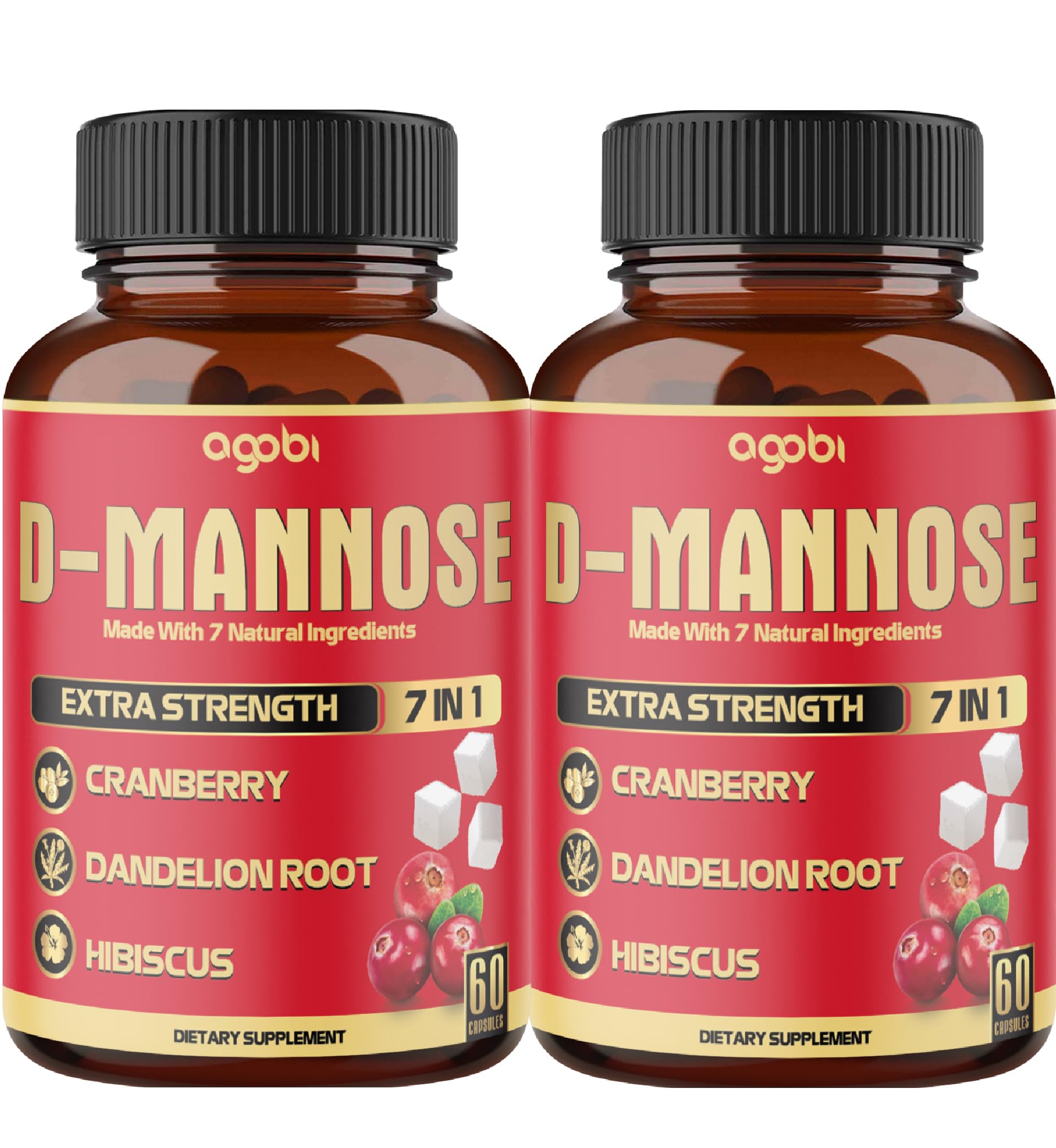 Foto 2 pulgar | Suplementos Agobi de Extracto De D-manosa x 120 - Venta Internacional