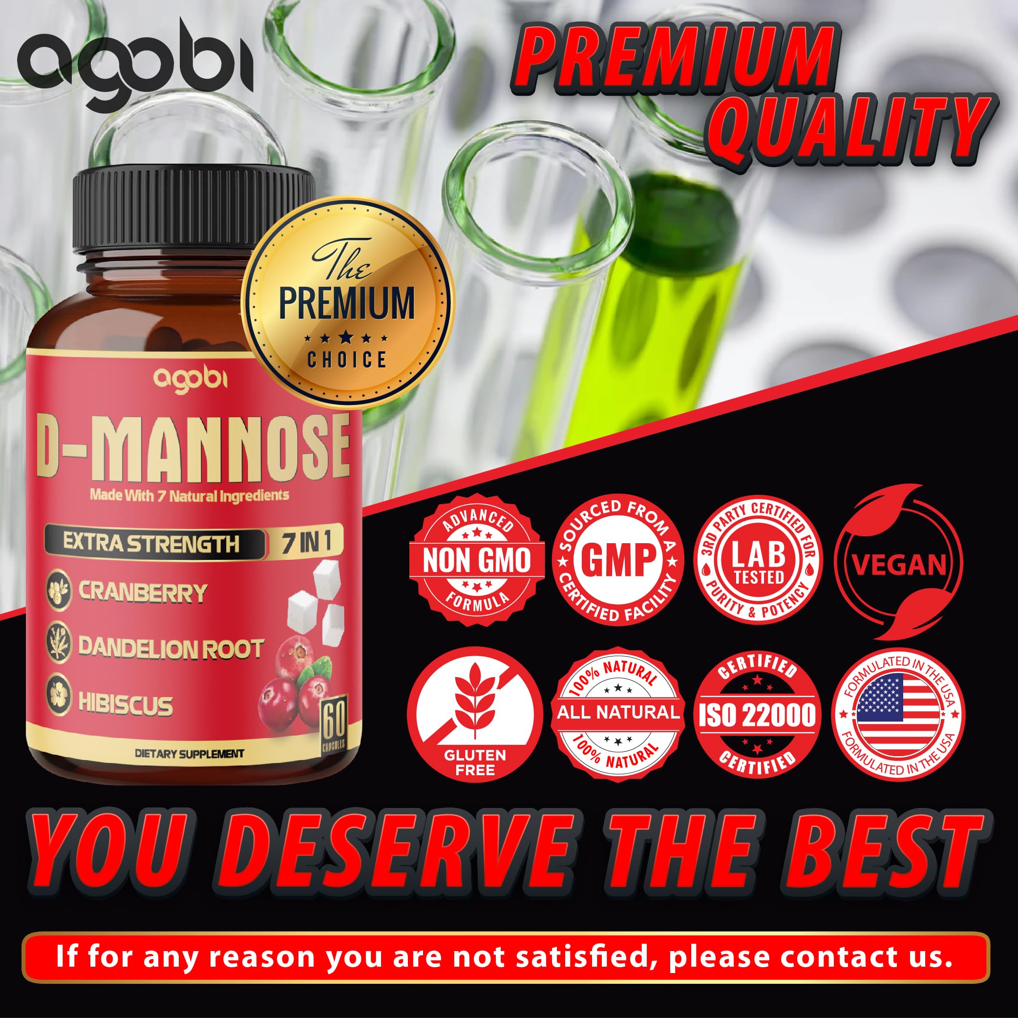 Foto 8 pulgar | Suplementos Agobi de Extracto De D-manosa x 120 - Venta Internacional