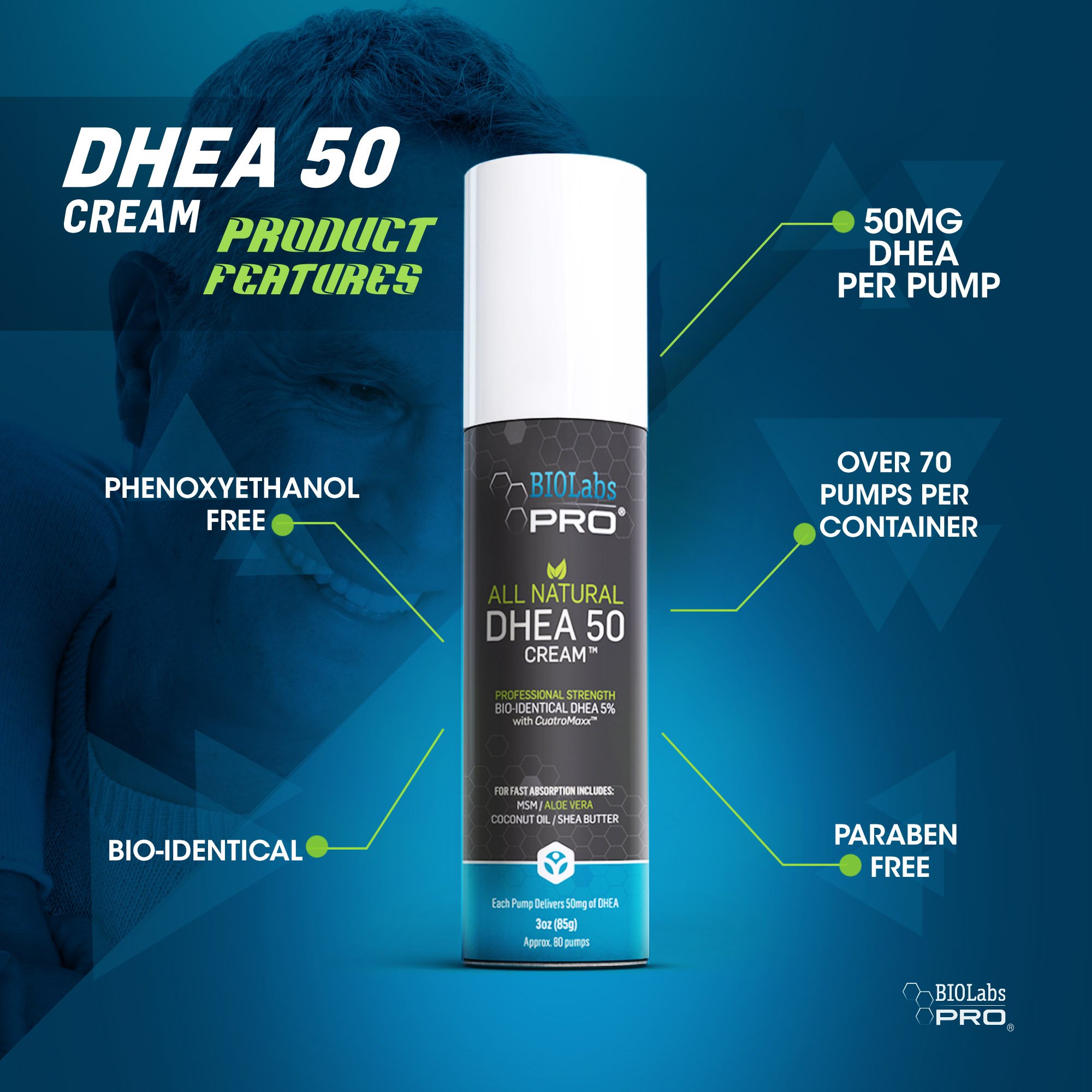 Foto 4 pulgar | Suplemento Biolabs Pro Dhea Crema de 85g - Venta Internacional