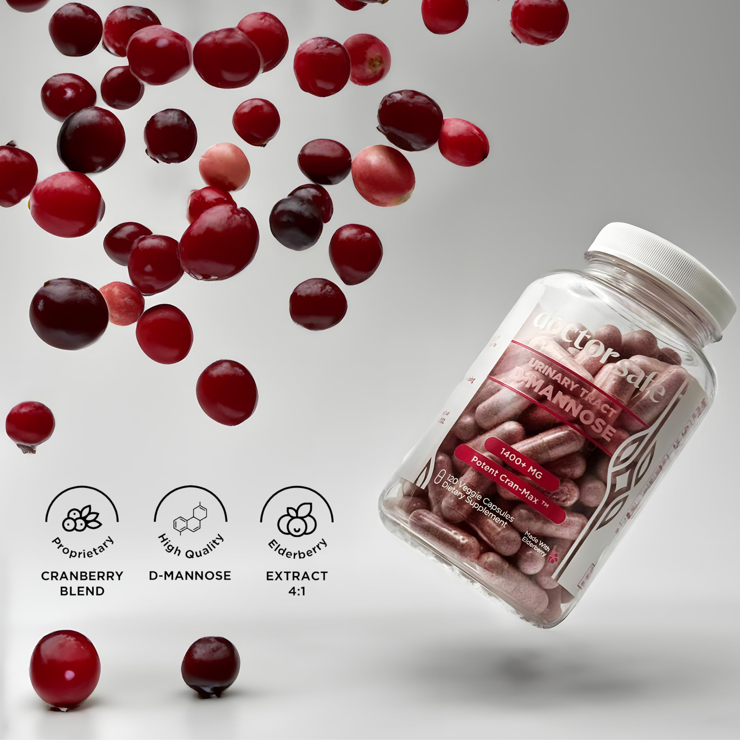 Foto 5 pulgar | Suplemento Doctor Safe Con Arándanos Para La Salud Del Tracto Urinario 1400 Mg - Venta Internacional.