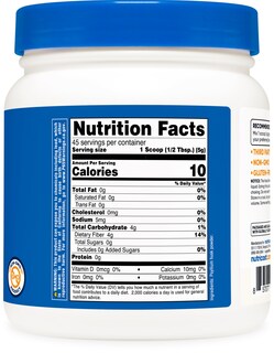 Foto 5 | Cáscara Integral Psyllium En Polvo Nutricost 240 Ml Sin Gluten Y Sin Ogm - Venta Internacional