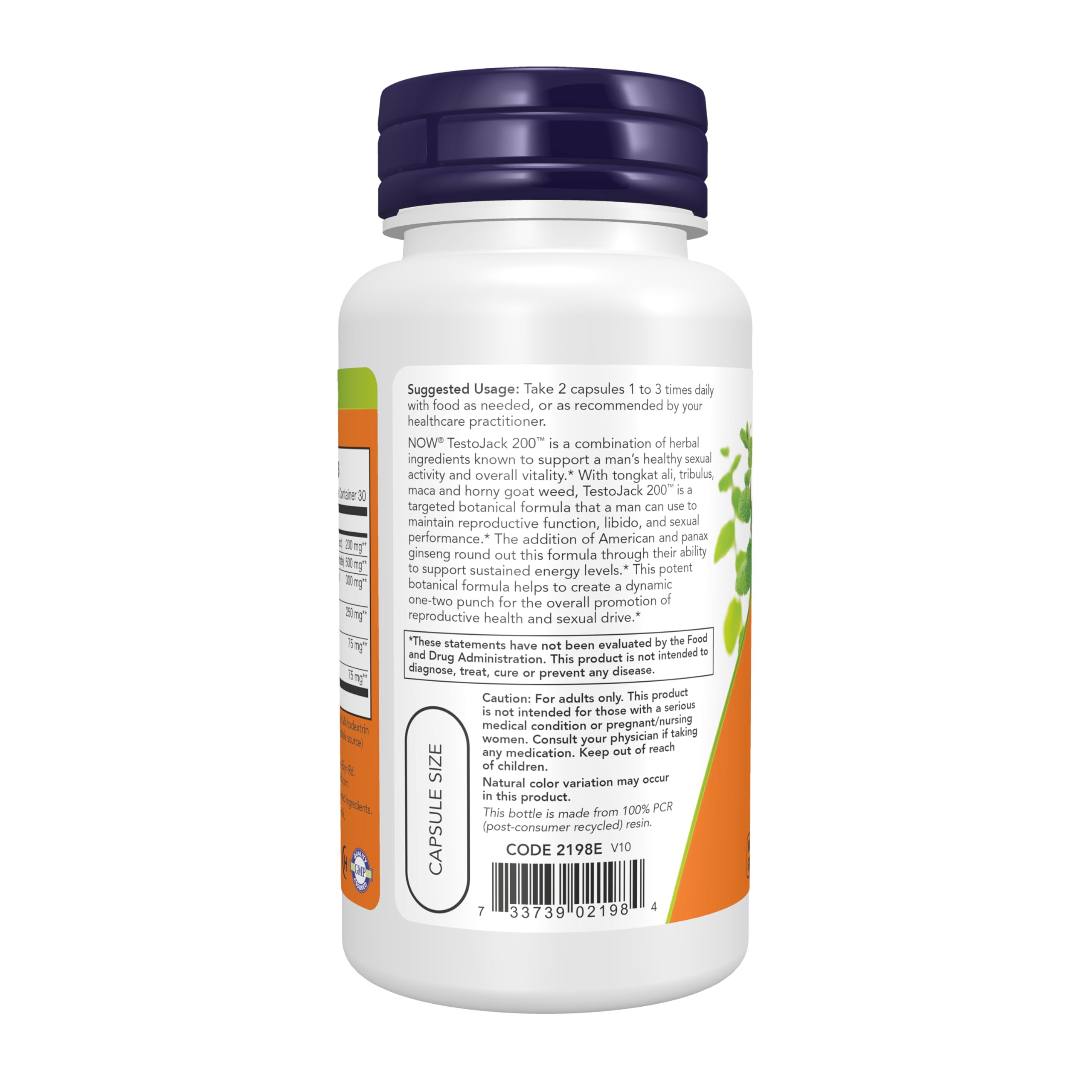 Foto 4 pulgar | Suplementos Now Foods Testojack 200 Con Tongkat Ali 60 Cápsulas - Venta Internacional.