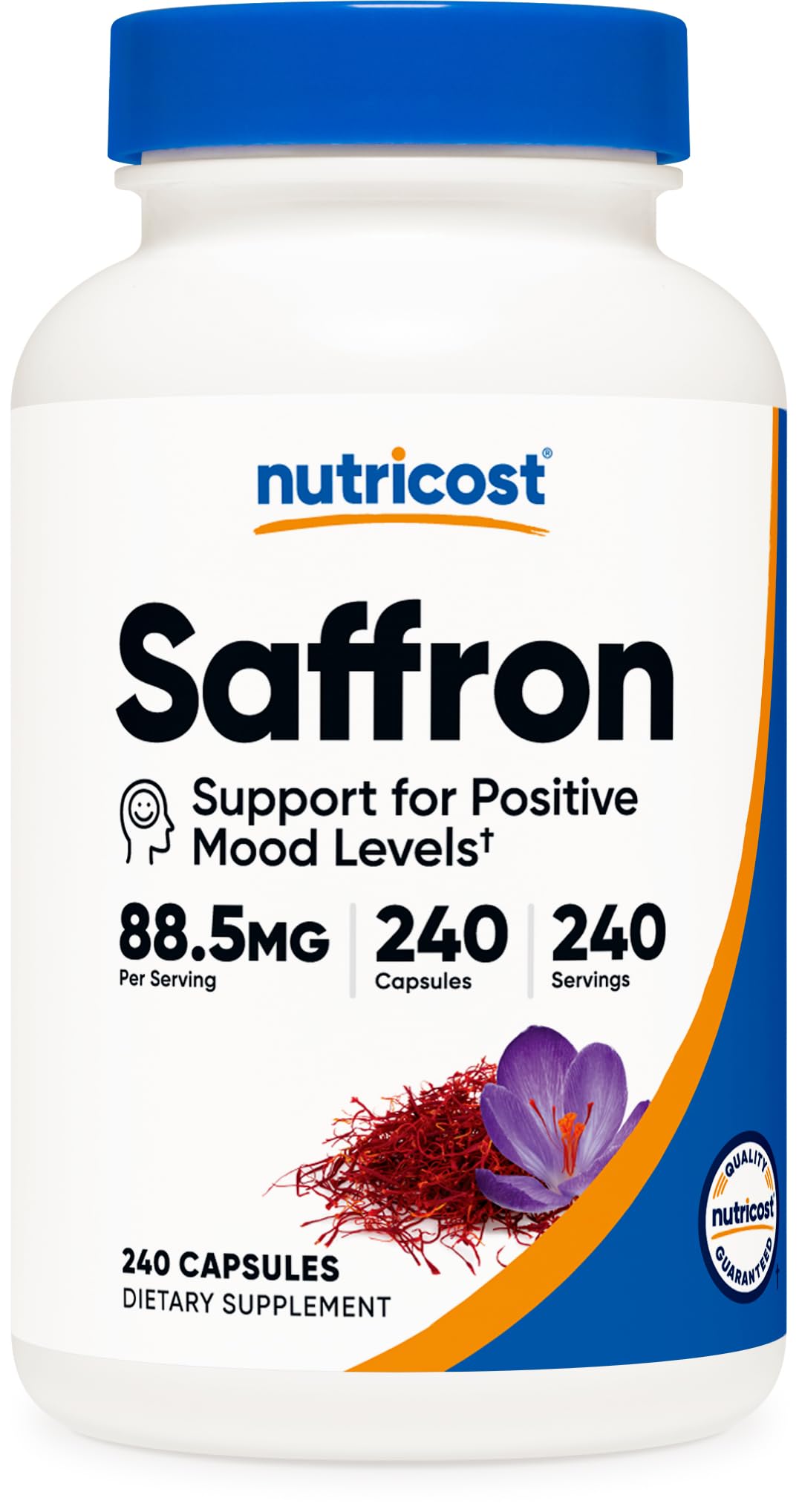 Foto 1 | Suplemento Nutricost Extracto De Azafrán 88,5 Mg 240 Cápsulas - Venta Internacional.