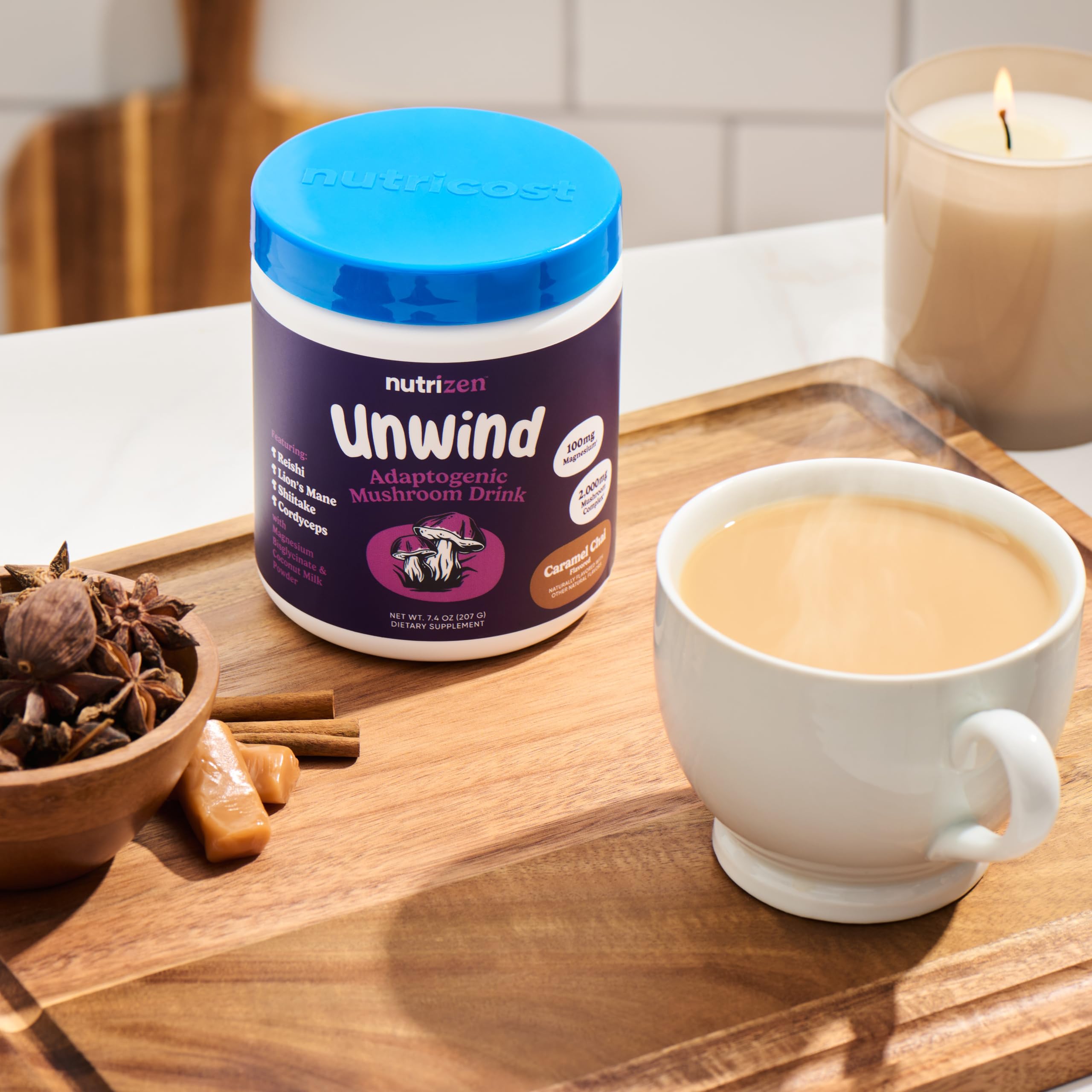 Foto 4 pulgar | Beba Nutricost Nutrizen Pm Unwind, Hongos Adaptógenos, 30 Raciones - Venta Internacional.