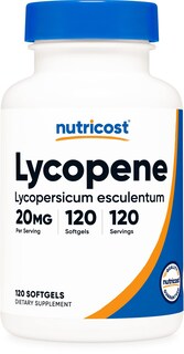 Foto 1 | Suplemento Nutricost De Licopeno, 20 Mg, 120 Cápsulas Blandas, Sin Gluten - Venta Internacional.