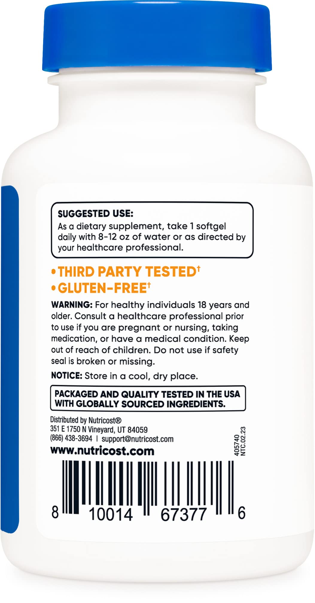 Foto 4 pulgar | Suplemento Nutricost De Licopeno, 20 Mg, 120 Cápsulas Blandas, Sin Gluten - Venta Internacional.