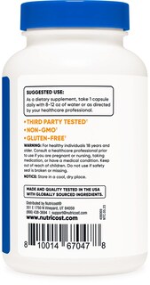 Foto 4 | Suplemento Nutricost, Ajenjo, Cápsulas, 450 Mg, 120 Cápsulas - Venta Internacional.