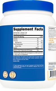 Foto 5 | Aceite Mct En Polvo Nutricost C8 454 G (sabor A Vainilla) Keto Diet - Venta Internacional.