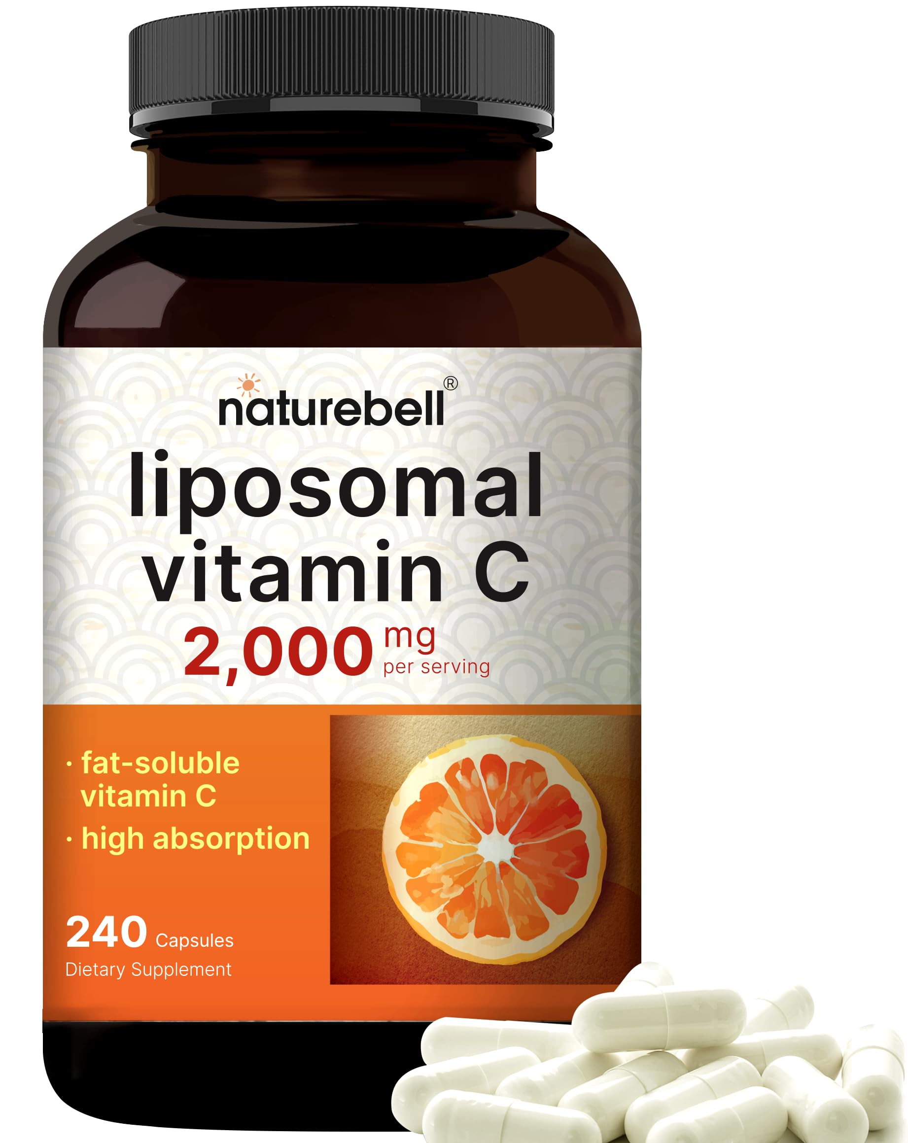 Foto 2 pulgar | Suplemento Naturebell De Vitamina C Liposomal 2000 Mg 240 Cápsulas - Venta Internacional