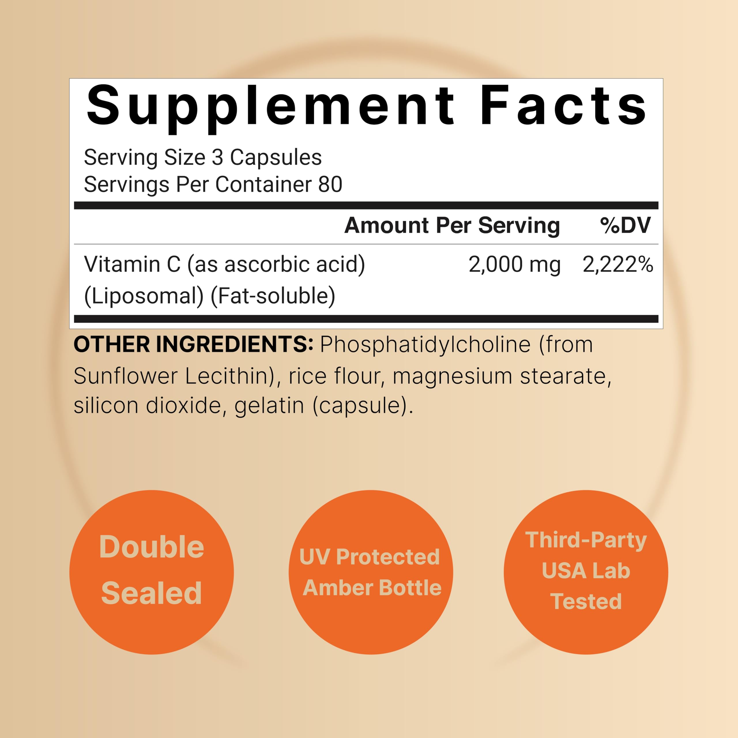 Foto 3 pulgar | Suplemento Naturebell De Vitamina C Liposomal 2000 Mg 240 Cápsulas - Venta Internacional