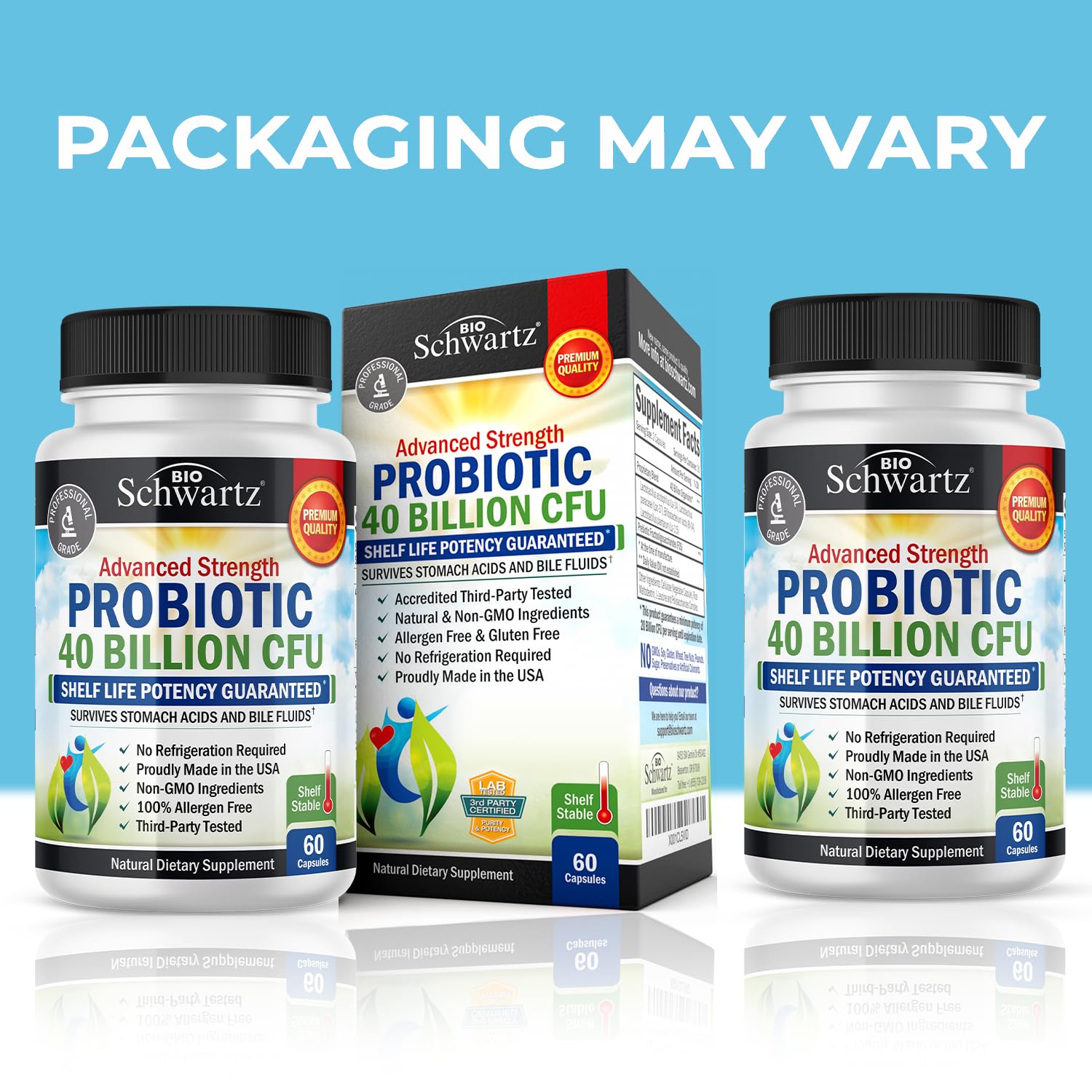Foto 3 pulgar | Suplemento Bioschwartz Daily Probiotic De 40 Mil Millones De Cfu Para La Salud Intestinal - Venta Internacional.