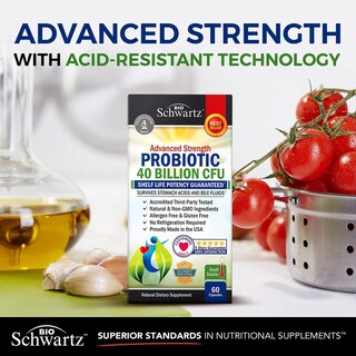 Foto 4 | Suplemento Bioschwartz Daily Probiotic De 40 Mil Millones De Cfu Para La Salud Intestinal - Venta Internacional.