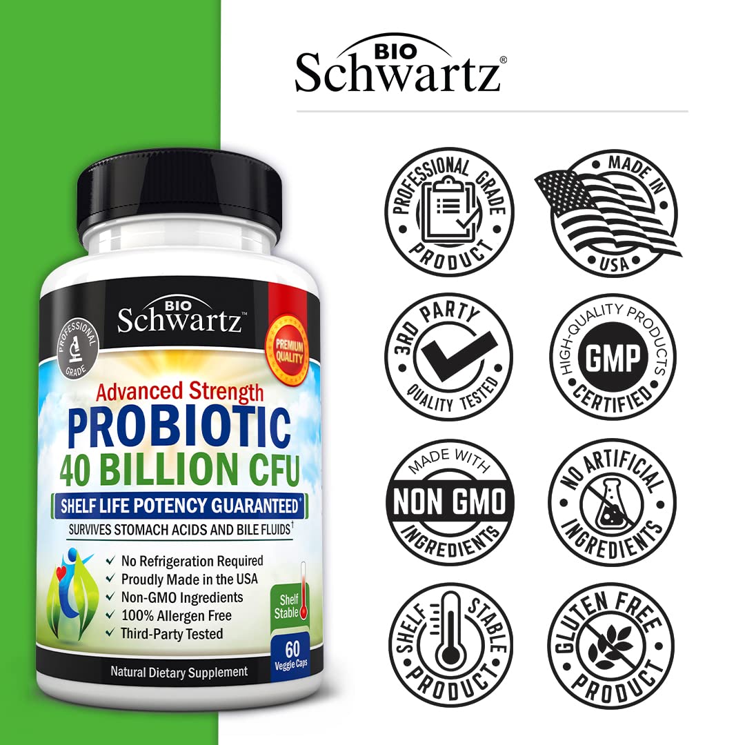 Foto 7 pulgar | Suplemento Bioschwartz Daily Probiotic De 40 Mil Millones De Cfu Para La Salud Intestinal - Venta Internacional.