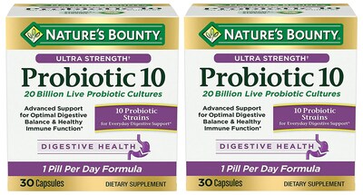 Foto 1 | Suplemento Probiótico Nature's Bounty, 10 Unidades Ultra Fuertes, 30 Cápsulas - Venta Internacional.