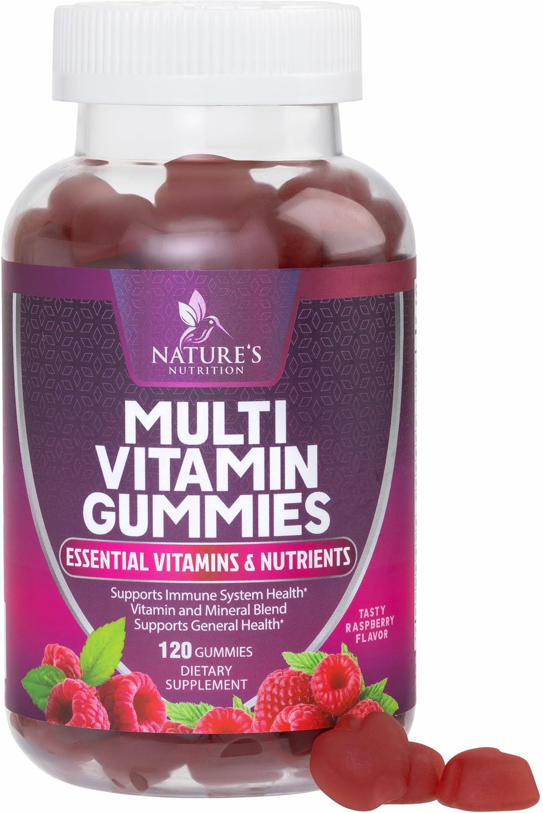 Foto 2 pulgar | Gomitas Multivitamínicas, Vitaminas, Nature's Nutrition, 120 Gomitas - Venta Internacional.