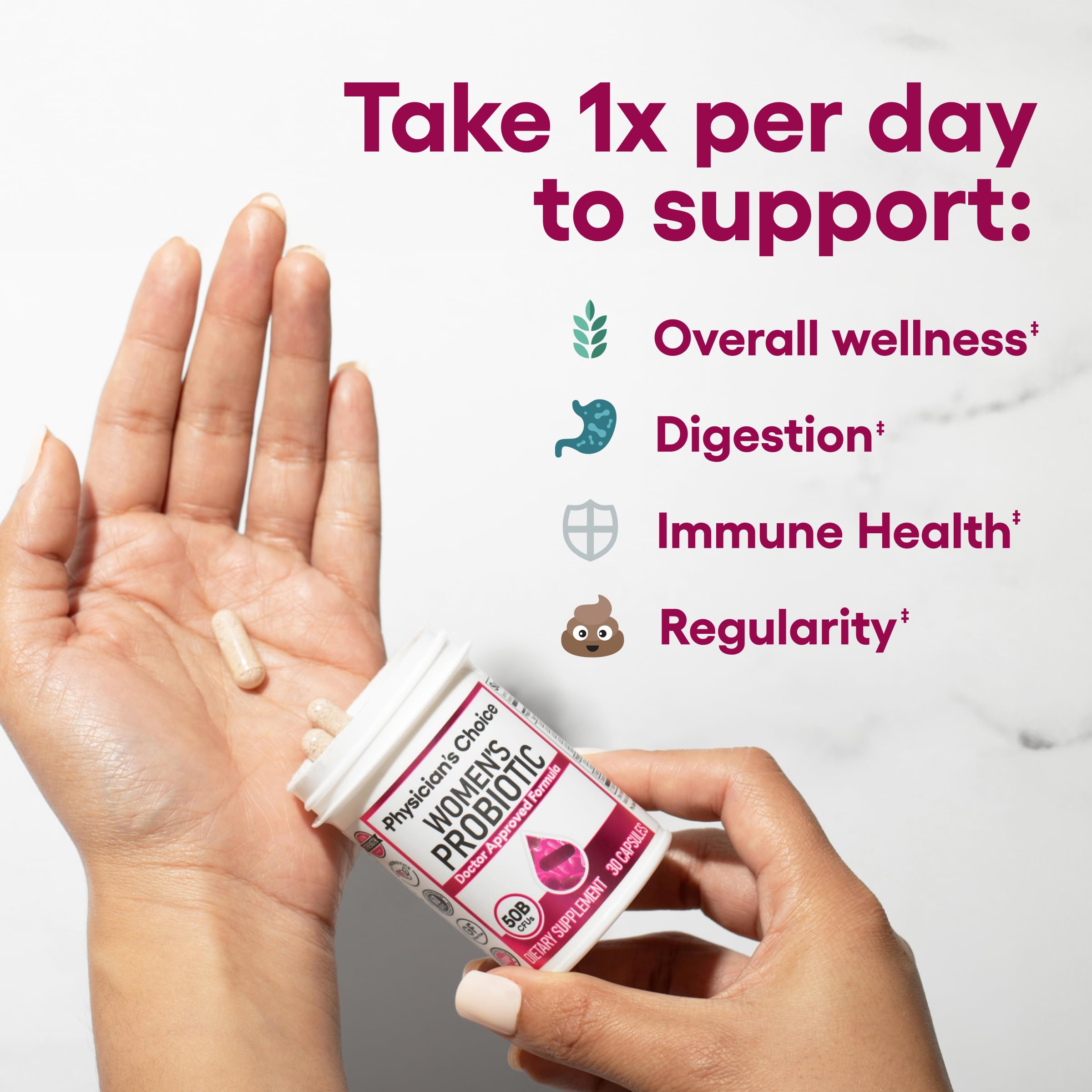 Foto 4 pulgar | Probiotics Physician's Choice, Equilibrio De Ph Para Mujeres, 50 G, Cfu, 84 Ct - Venta Internacional.