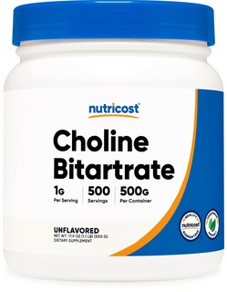 Foto 1 | Suplemento Nutricost De Bitartrato De Colina En Polvo 500 G - Venta Internacional.