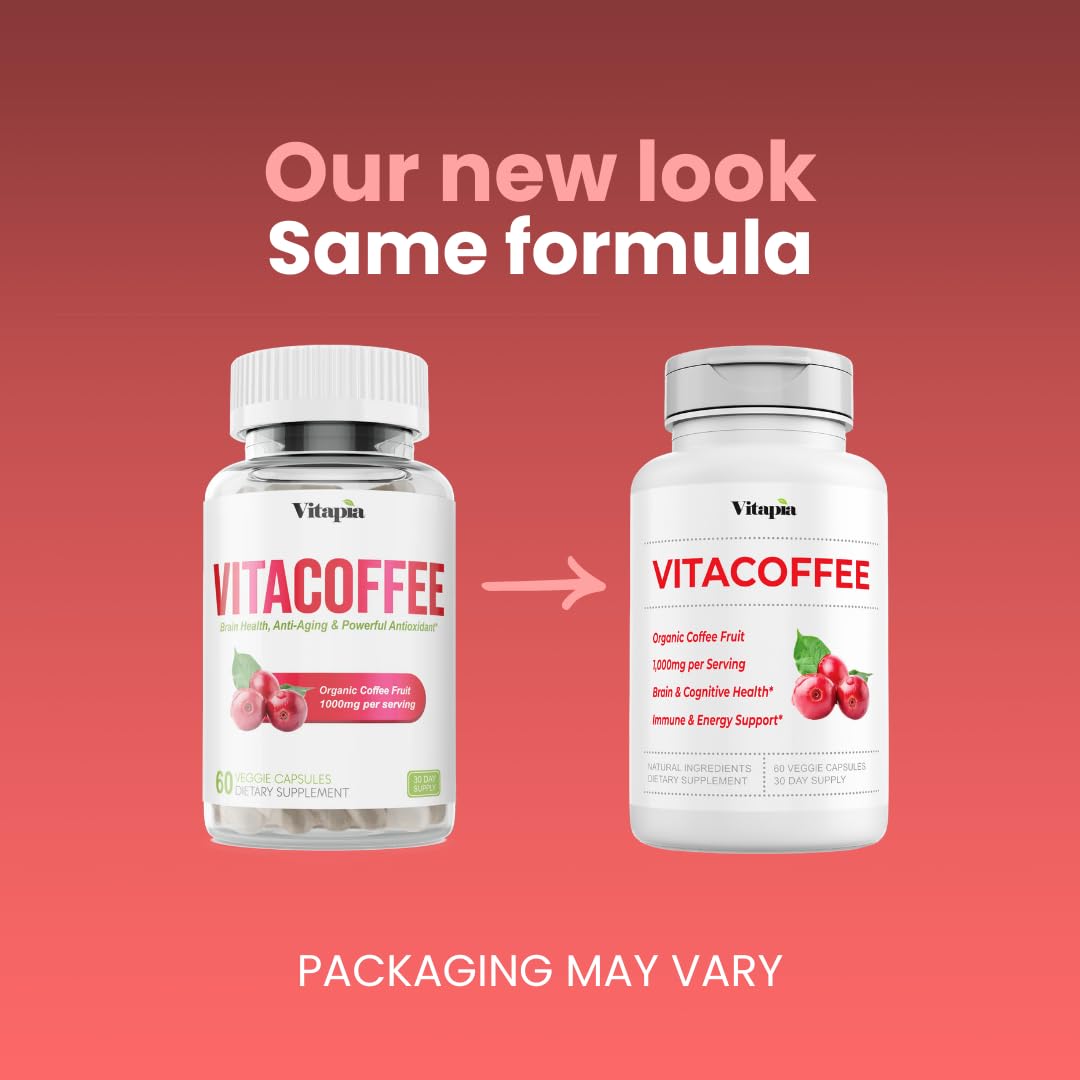 Foto 2 | Pastillas De Cafeína Vitacoffee, Café, Fruta, Vitamina C, D, Zinc, 60 Cápsulas - Venta Internacional.
