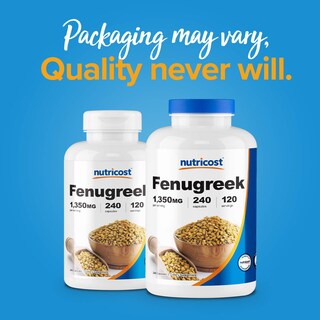 Foto 6 | Suplemento Nutricost De Semillas De Alholva 1350 Mg 240 Cápsulas - Venta Internacional.