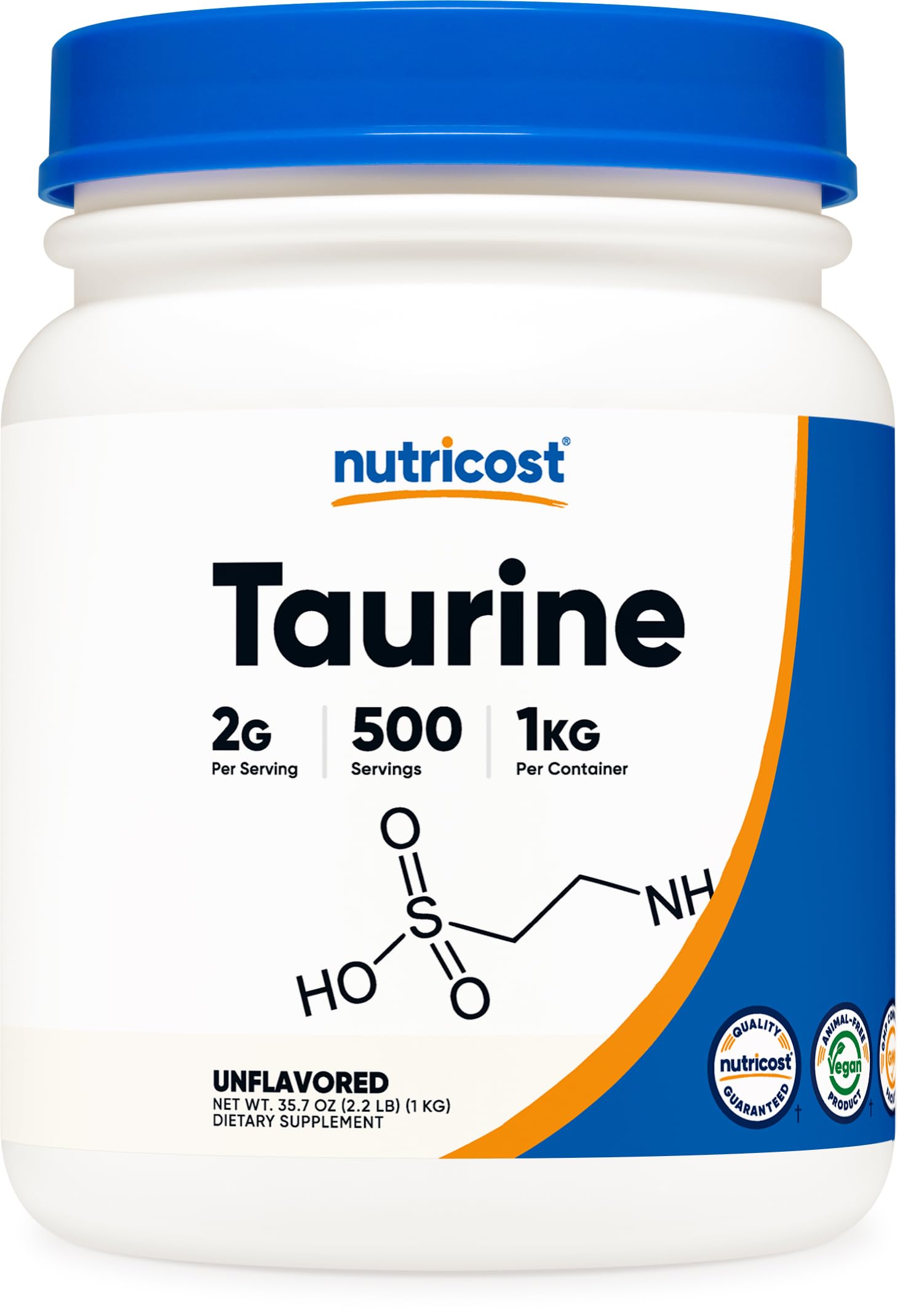 Foto 2 pulgar | Suplemento Nutricost De Taurina En Polvo, 1 Kg, 500 Porciones - Venta Internacional.