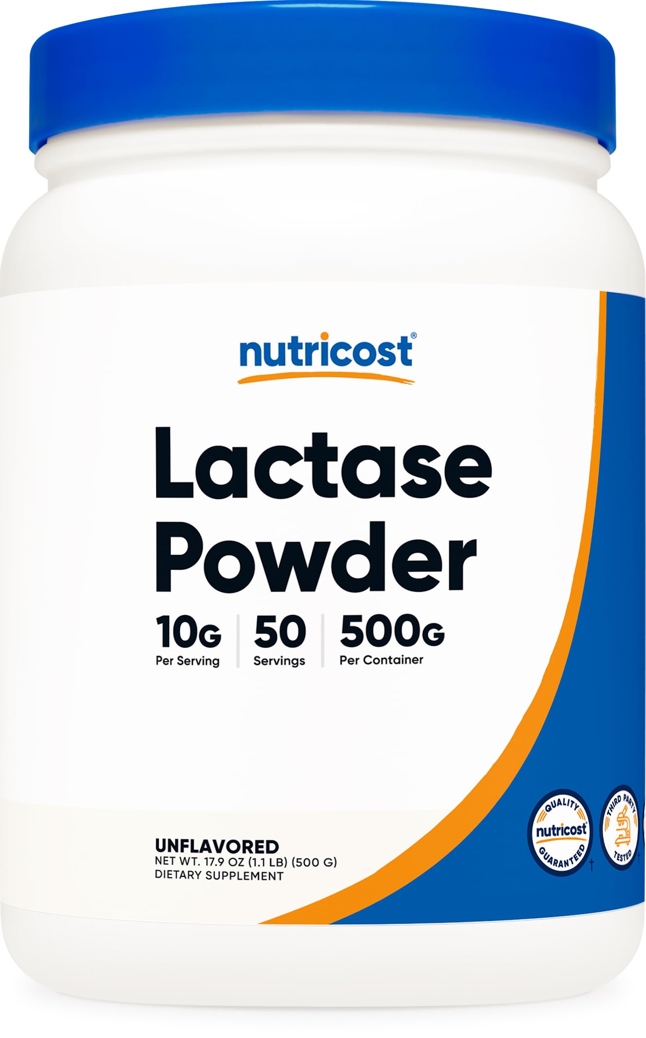 Foto 2 pulgar | Suplemento Nutricost De Lactasa En Polvo, 500 G, Sin Ogm, Sin Gluten - Venta Internacional.