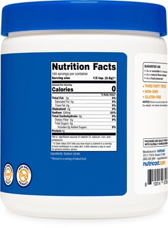 Foto 5 | Citrato De Sodio En Polvo Nutricost 454 G (454 Ml) De Calidad Alimentaria, Sin Ogm - Venta Internacional.